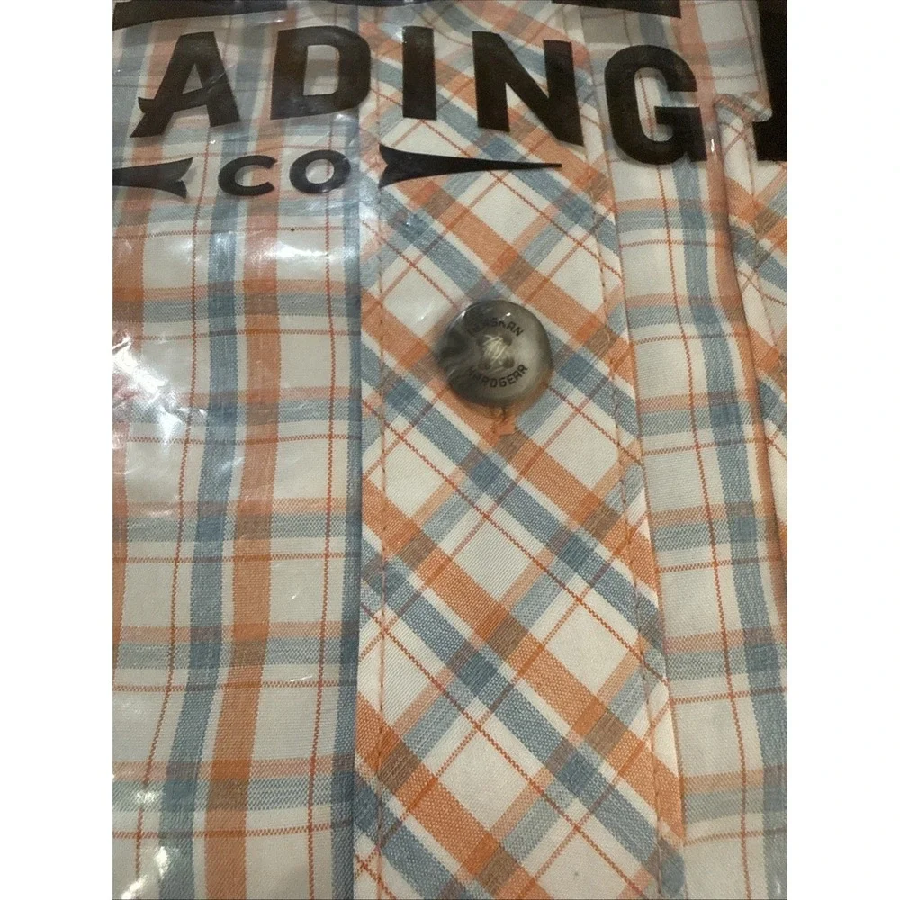 Duluth Trading Co Men's Small Short Sleeve Plaid‎ Button Down Shirt Standard Fit